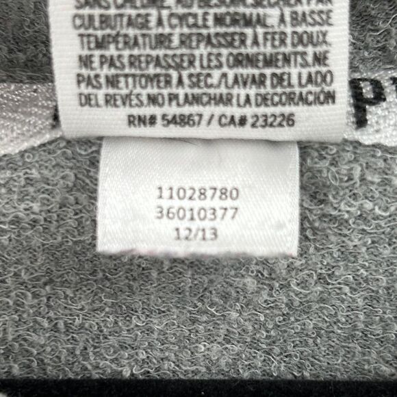 PINK Love Pink Gray Dog Logo Hoodie Size Small - Picture 4 of 7